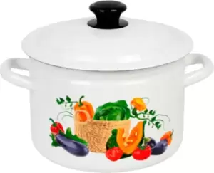Кастрюля КМЗ Сочные овощи 41704-142/6-У4 (белый) фото