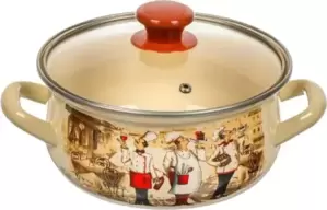 Кастрюля КМЗ Сомелье 61904-142/4.02-У4СлСо (слоновая кость)