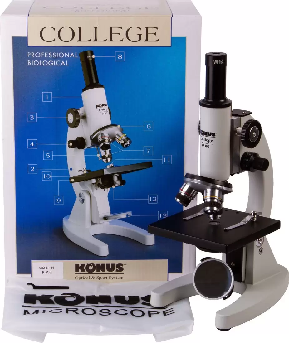 Микроскоп Konus College 600x 77061 фото 5
