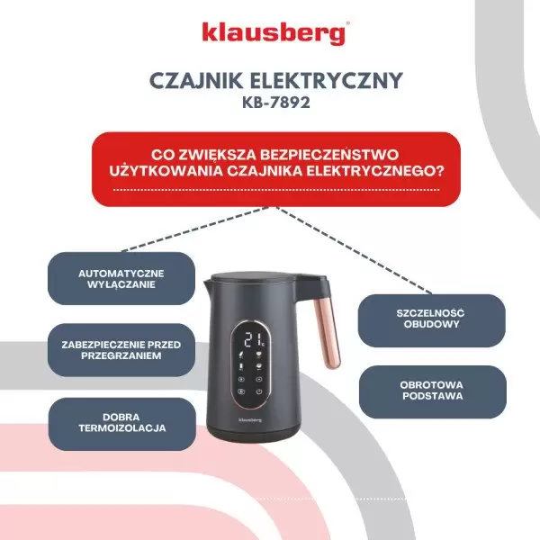 Электрический чайник Klausberg KB-7892 фото