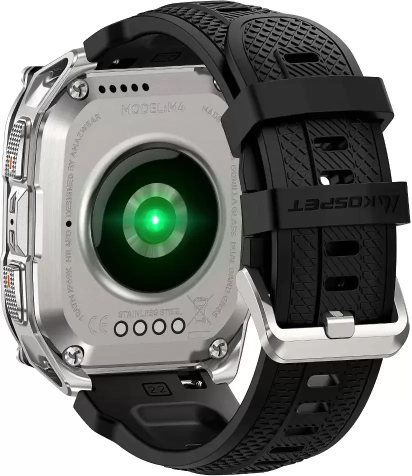 Умные часы Kospet Tank M4 (серебристый) фото