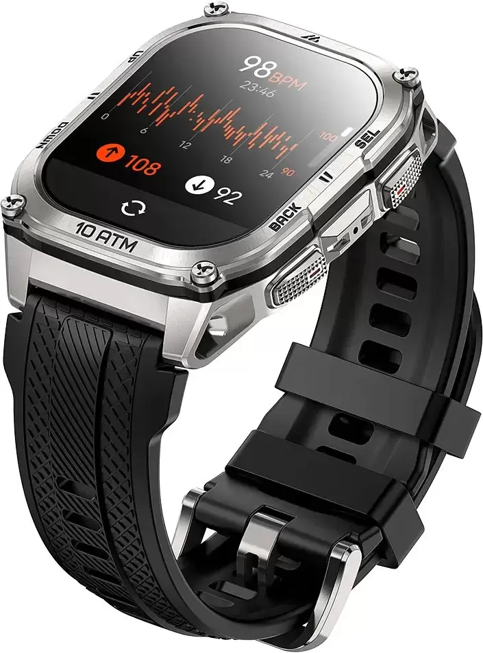 Умные часы Kospet Tank M4 (серебристый) фото