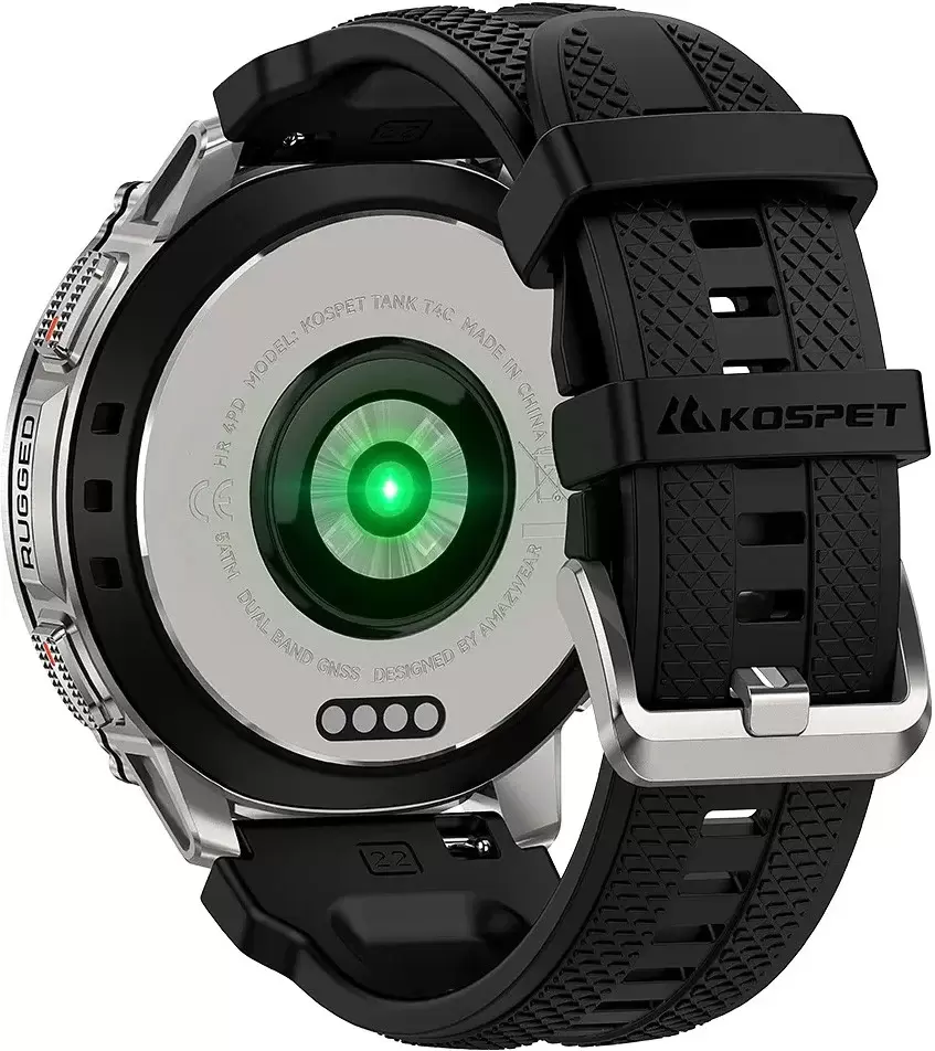 Умные часы Kospet Tank T4C (серебристый) фото