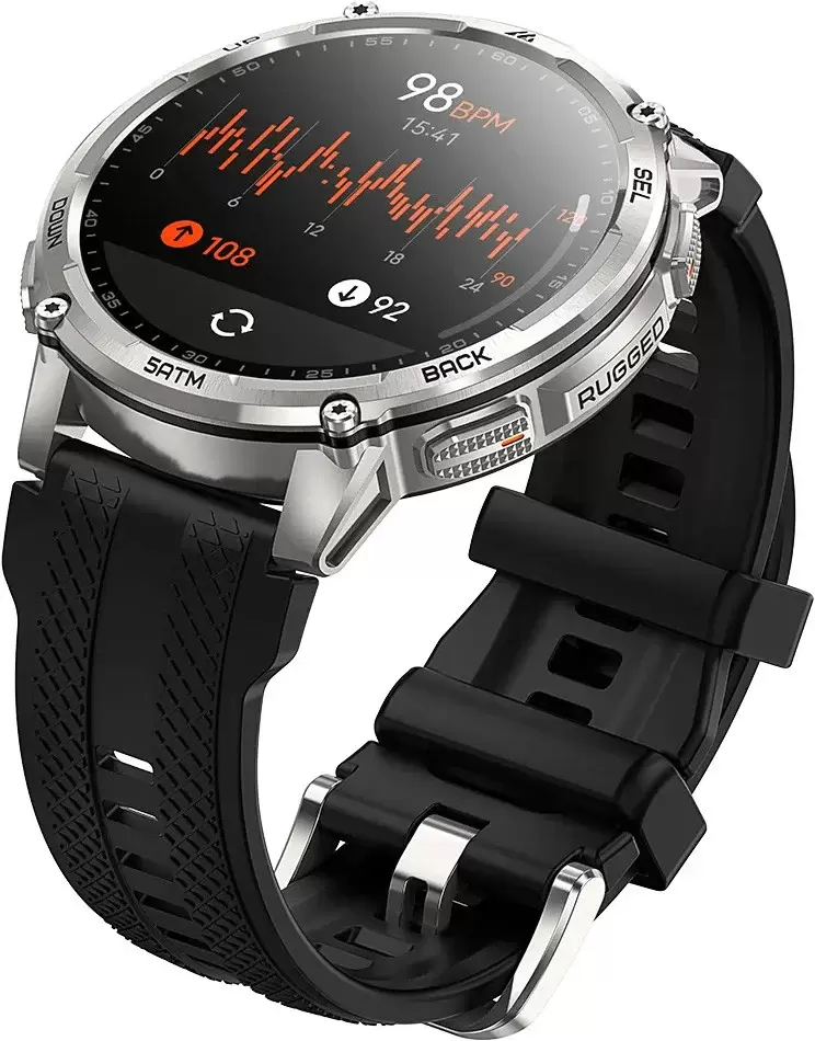 Умные часы Kospet Tank T4C (серебристый) фото