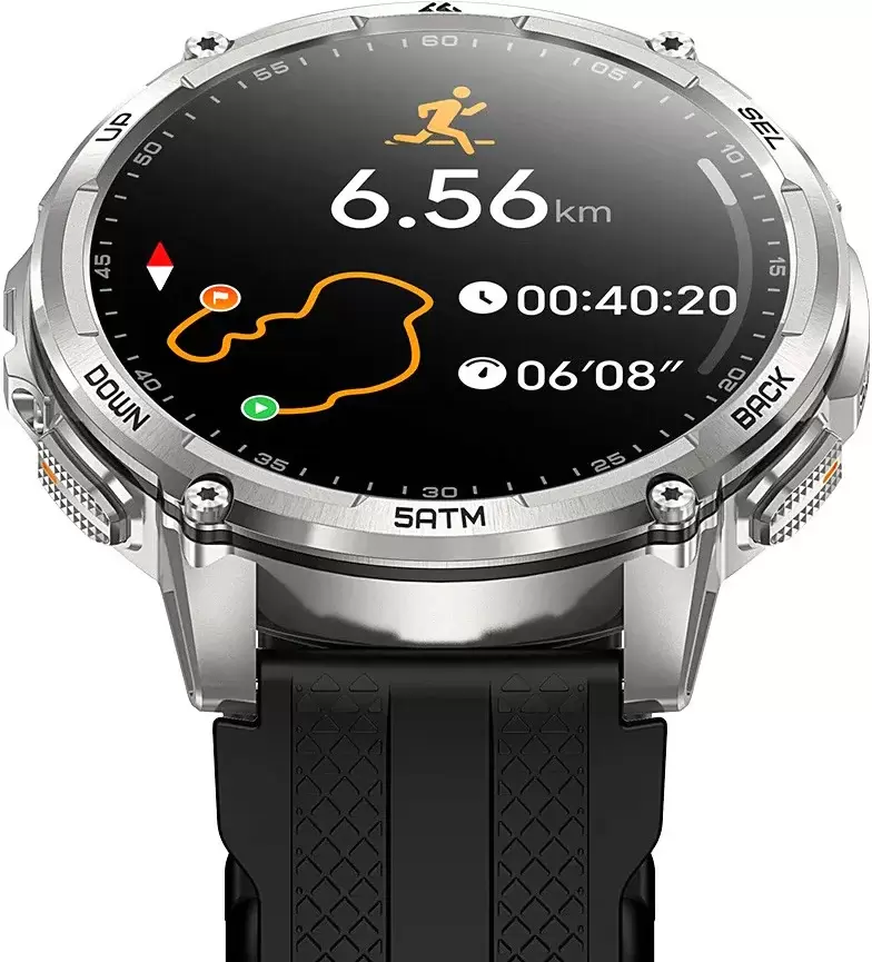 Умные часы Kospet Tank T4C (серебристый) фото