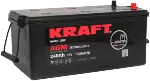 Аккумулятор Kraft AGM 240(3) евро (240Ah) фото