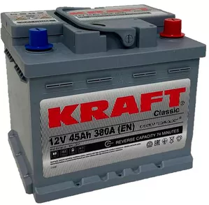 Аккумулятор Kraft Classic 45 R+ низк. (45Ah) фото