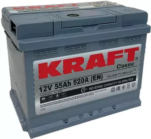Аккумулятор Kraft Classic 55 R+ (55Ah) фото