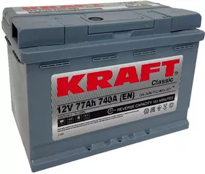 Аккумулятор Kraft Classic 77 R+ (77Ah) фото