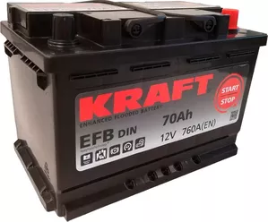 Аккумулятор Kraft EFB 70 R+ (70Ah) фото