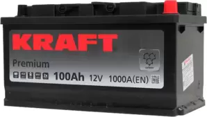 Аккумулятор Kraft Premium R+ (100Ah) фото