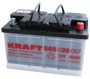 Аккумулятор Kraft R+ (65Ah) фото