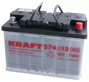 Аккумулятор Kraft R+ (74Ah) фото