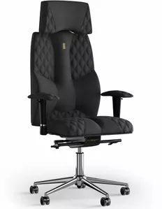 Офисное кресло Kulik System Business Design (азур черный с подголовником) фото