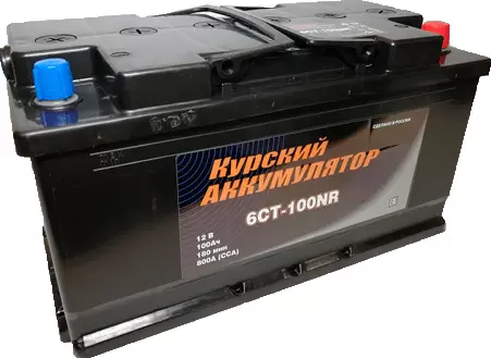 Курский аккумулятор 6СТ-100N R+ (100Ah)