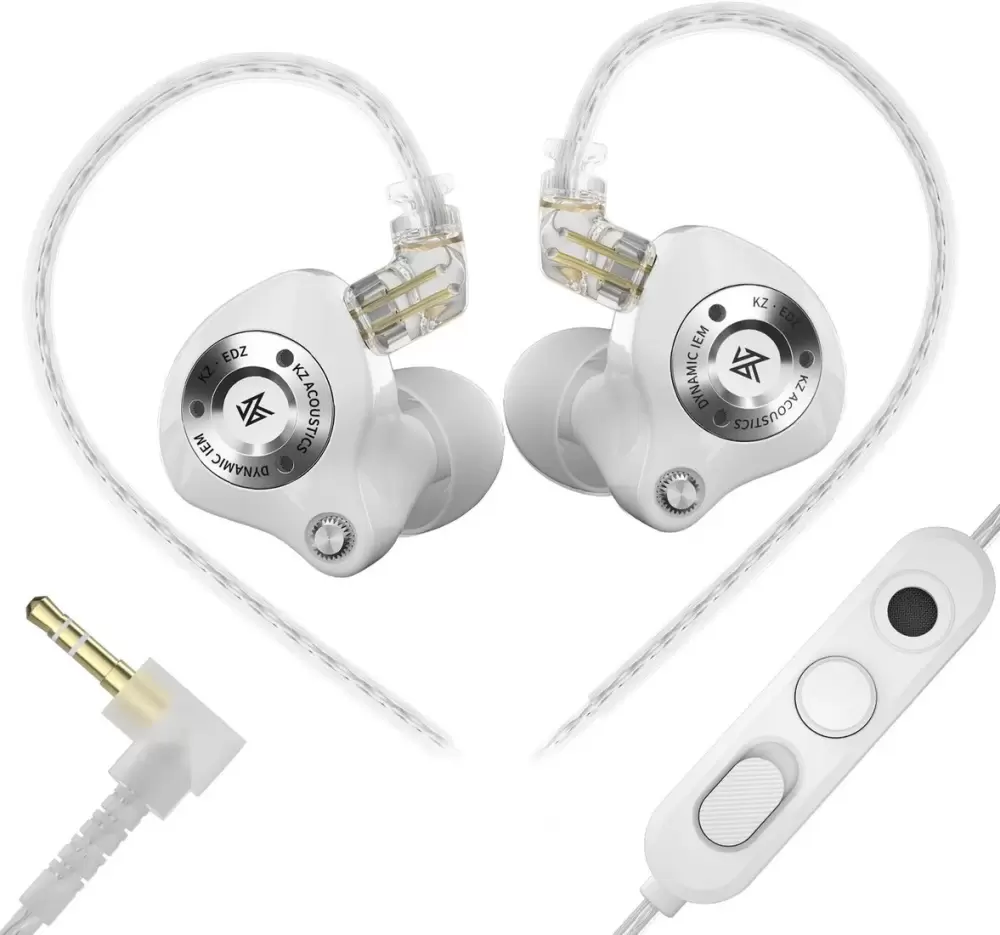 KZ Acoustics EDZ 3.5 мм (с микрофоном, белый)