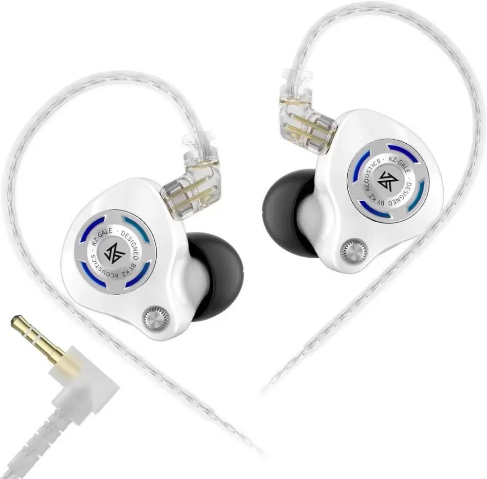 KZ Acoustics Gale 3.5 мм (без микрофона, белый)