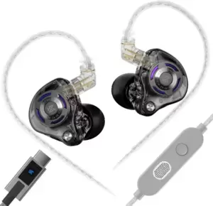 Наушники KZ Acoustics Gale USB Type-C (с микрофоном, черный) фото