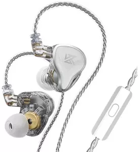 Наушники KZ Acoustics ZAS (с микрофоном, серебристый) icon