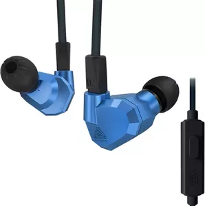 Наушники KZ Acoustics ZS5 (с микрофоном, синий) фото