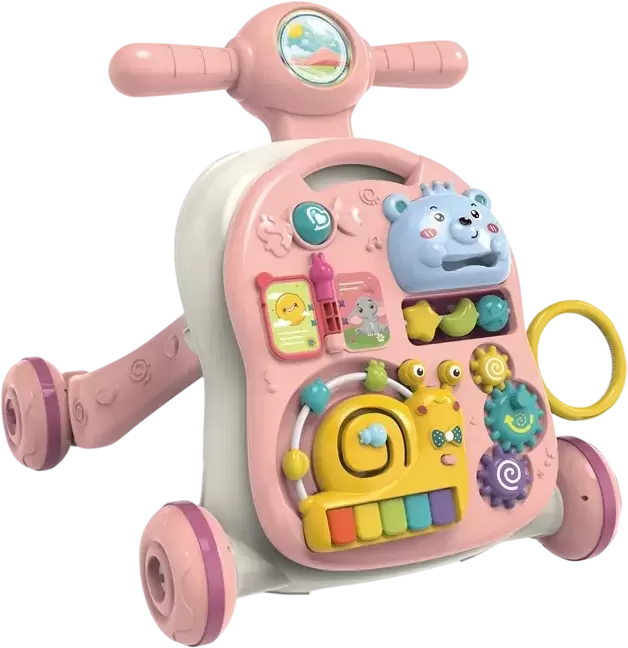 Labalu Ходунки-каталка Labalu Комфорт и интеллект для малышей 3 в 1 (розовый)