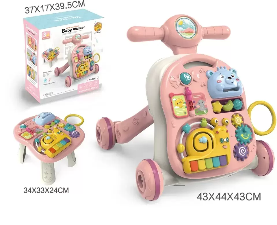 Ходунки-каталка Labalu Ходунки-каталка Labalu Комфорт и интеллект для малышей 3 в 1 (розовый) фото