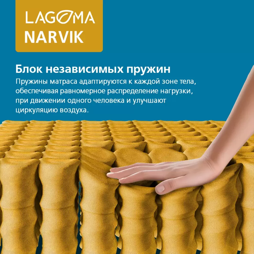 Матрас LAGOMA Narvik 80x200x22 фото