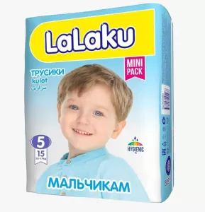 Подгузники-трусики LaLaKu 5 Junior для мальчиков (15 шт) фото