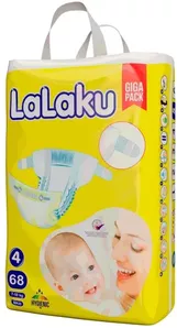 Подгузники LaLaKu Diapers Giga Pack Midi (78 шт) фото