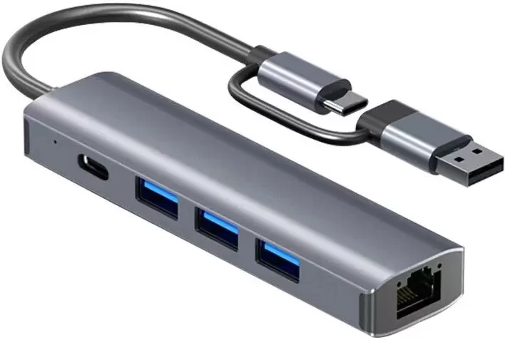 Док-станция Lalaunicky USB-A/Type-C 5-in-2 фото 3