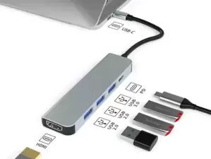 Lalaunicky FX-2303 Type-C 5in1 (3 USB-A/1USB-C)