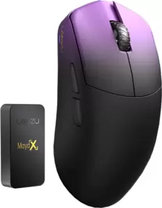 Игровая мышь Lamzu Maya X (черный/фиолетовый) фото