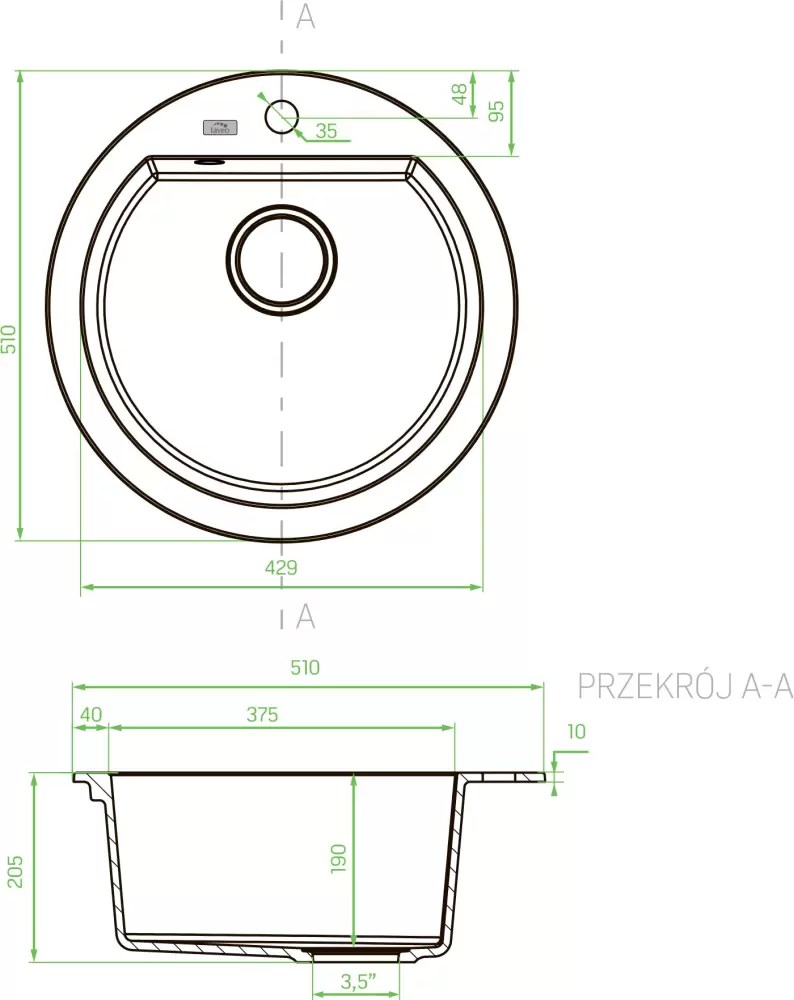 Кухонная мойка Laveo Dafne SBD 580T фото