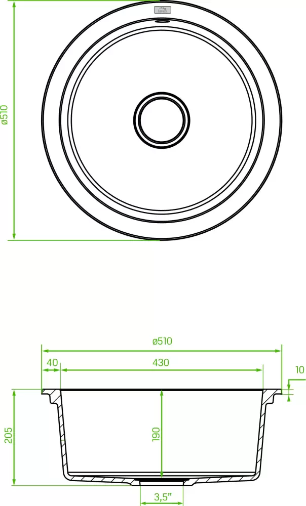 Кухонная мойка Laveo Dafne SBD 588Y фото