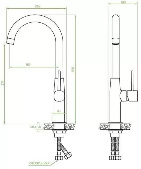 Смеситель Laveo Pola BAP 968D фото