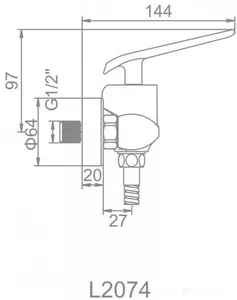 Смеситель Ledeme L2074 фото