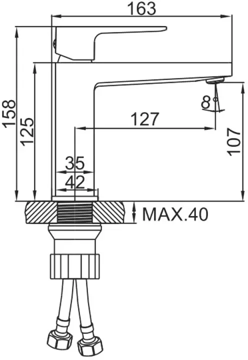 Смеситель Ledeme L1073G фото