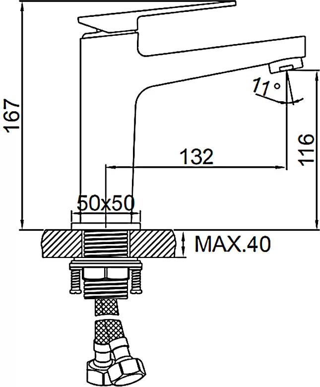 Смеситель Ledeme L1078U фото
