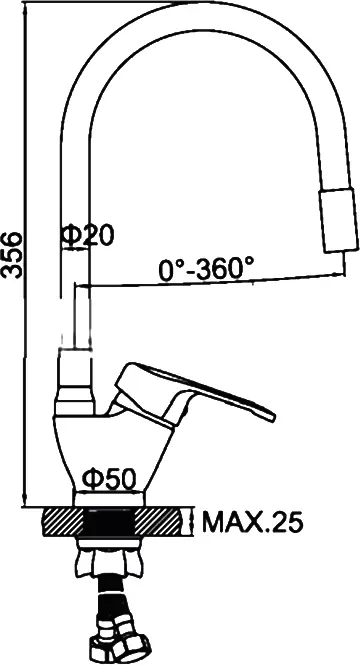 Смеситель Ledeme L4132-1 фото