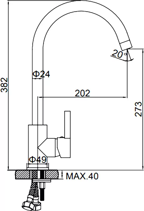 Смеситель Ledeme L4299U фото