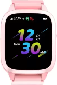Детские умные часы LeeFine Q23 4G (розовый) фото