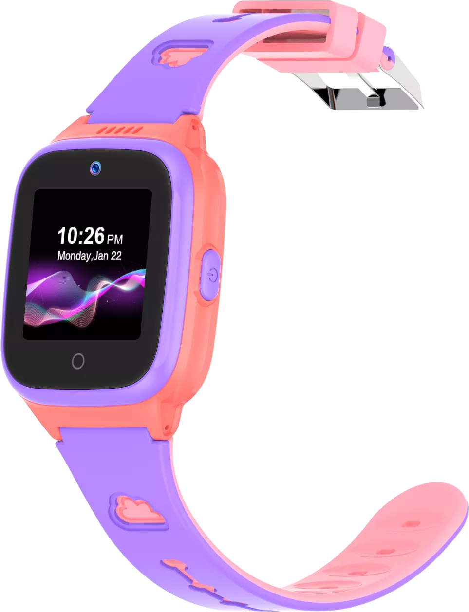 Детские умные часы LeeFine Q27 4G (розовый/фиолетовый) фото 3