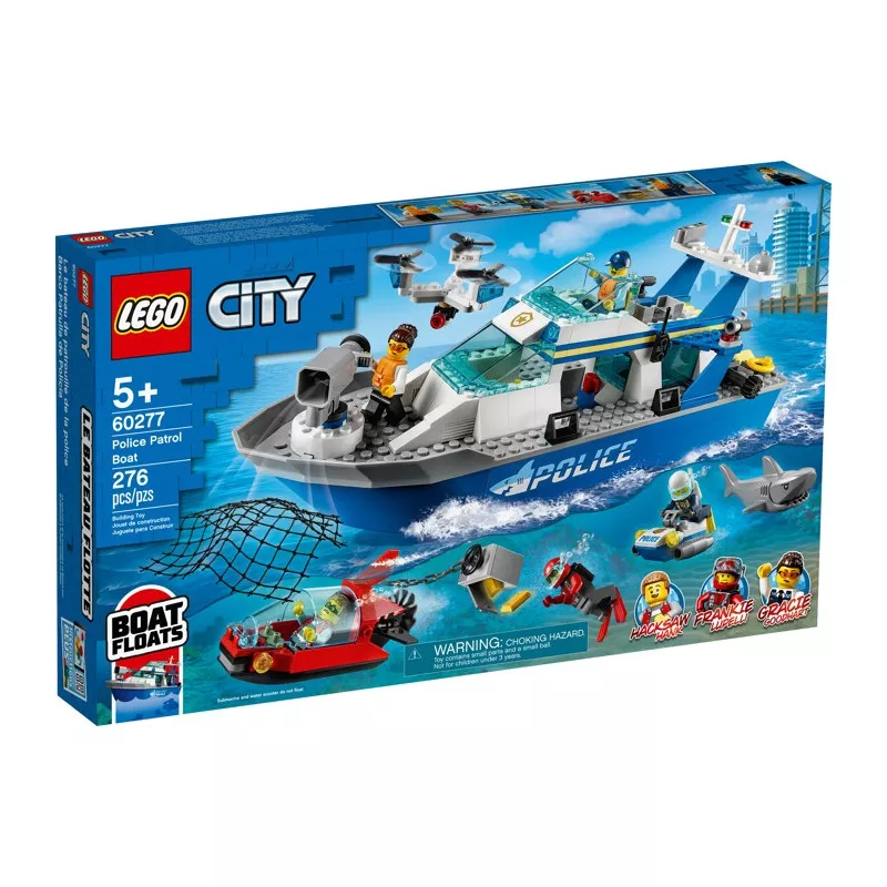 Lego City 60277 Катер полицейского патруля