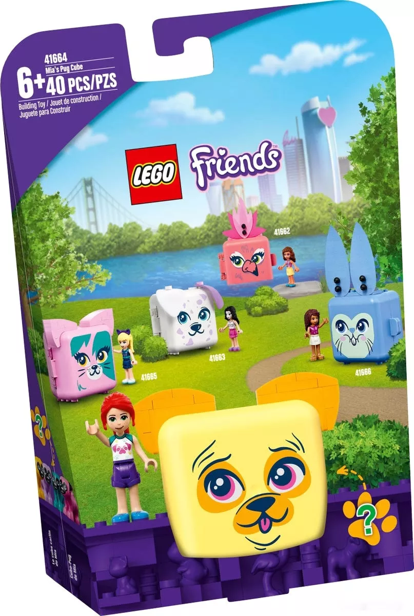 Lego Friends 41664 Кьюб Мии с мопсом