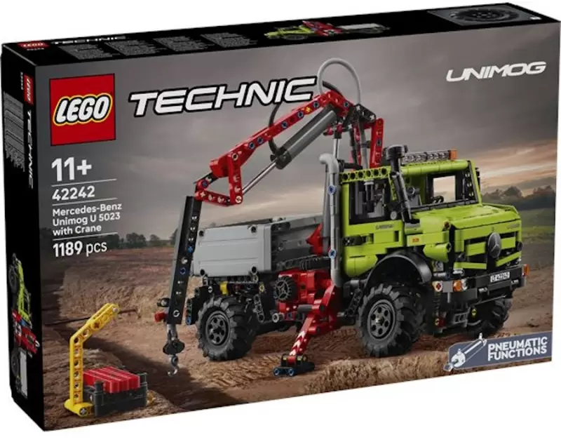 Lego 42242 Грузовик Mercedes-Benz Unimog U 5023 с краном