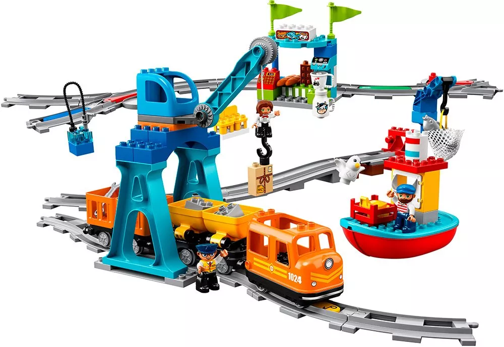 Конструктор Lego Duplo 10875 Грузовой Поезд фото 2