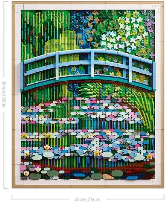 Конструктор Lego Art 31220 Клод Моне — Мост через пруд с водяными лилиями фото 4