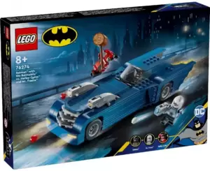 Конструктор Lego Batman 76274 Бэтмен на Бэтмобиле против Харли Квинн и Мистера Фриза