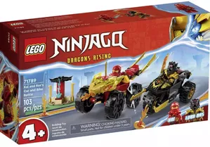 Конструктор Lego Ninjago Битва Кая и Раса на автомобиле и велосипеде / 71789 фото