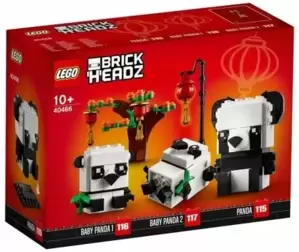 Lego Brick Headz 40466 Панды на китайский Новый год